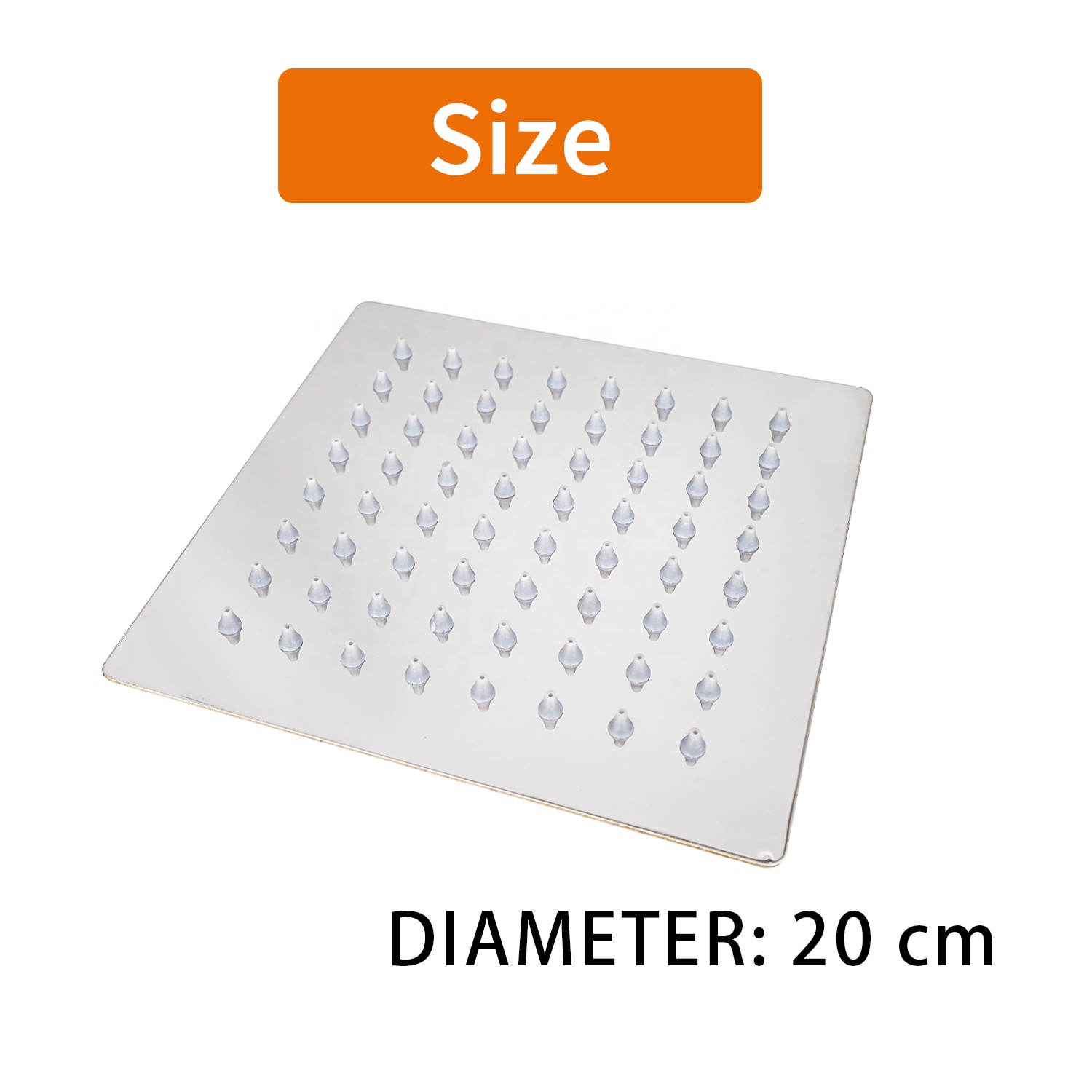 Hot Selling Rain Shower Head Square 8 Inch Stainless 